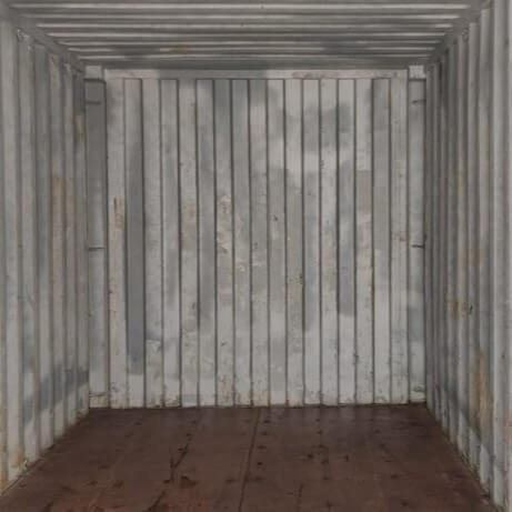 The inside of a container