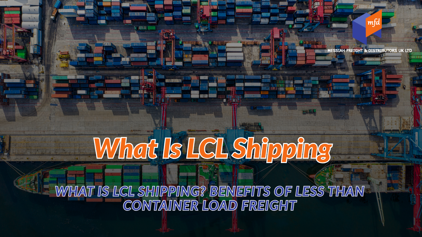 LCL shipping cargo consolidation inside a shared ocean freight container